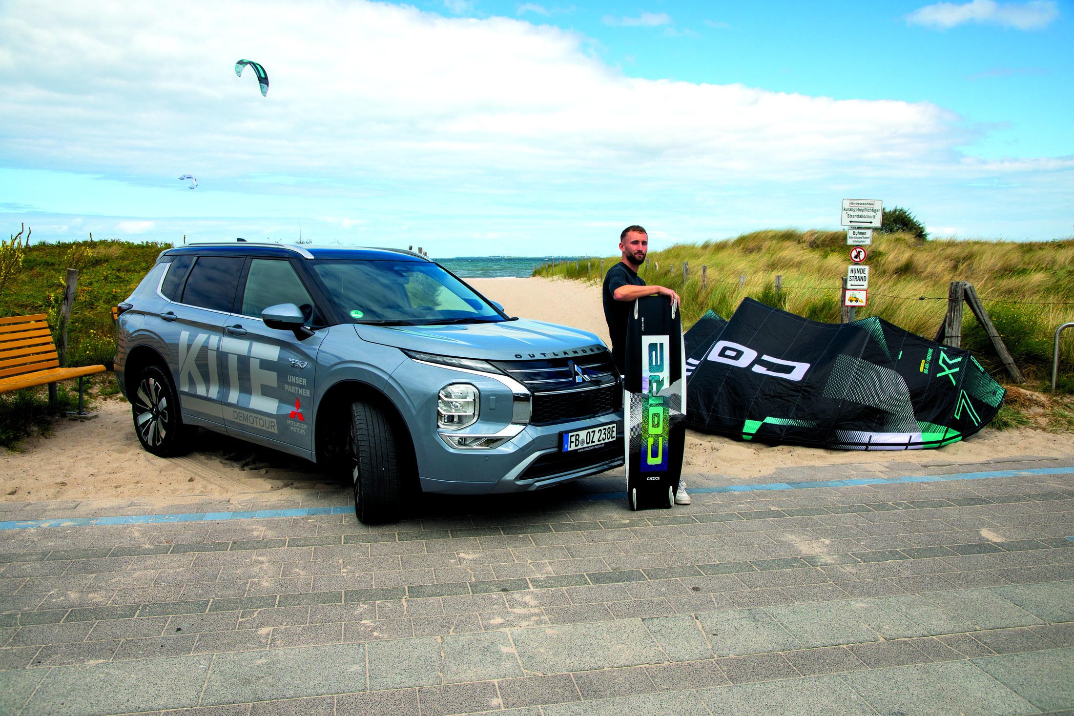Mitsubishi Outlander bei der KITE DEMOTOUR 2026