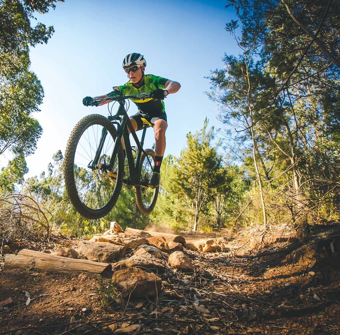 Mountainbiker auf einem Trail in der Türkei